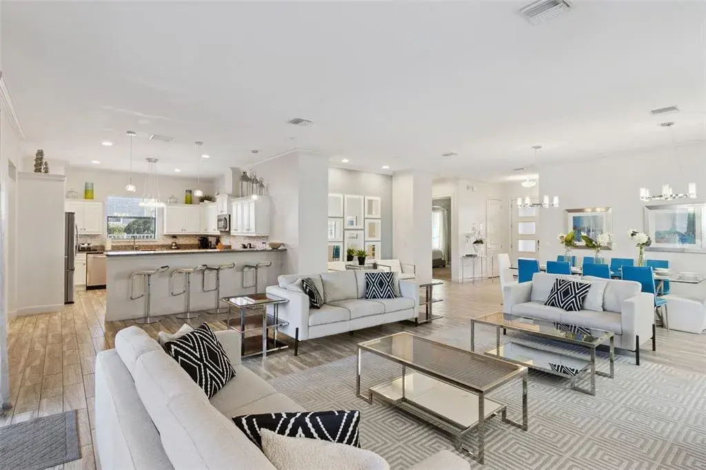 View of Kitchen from living room