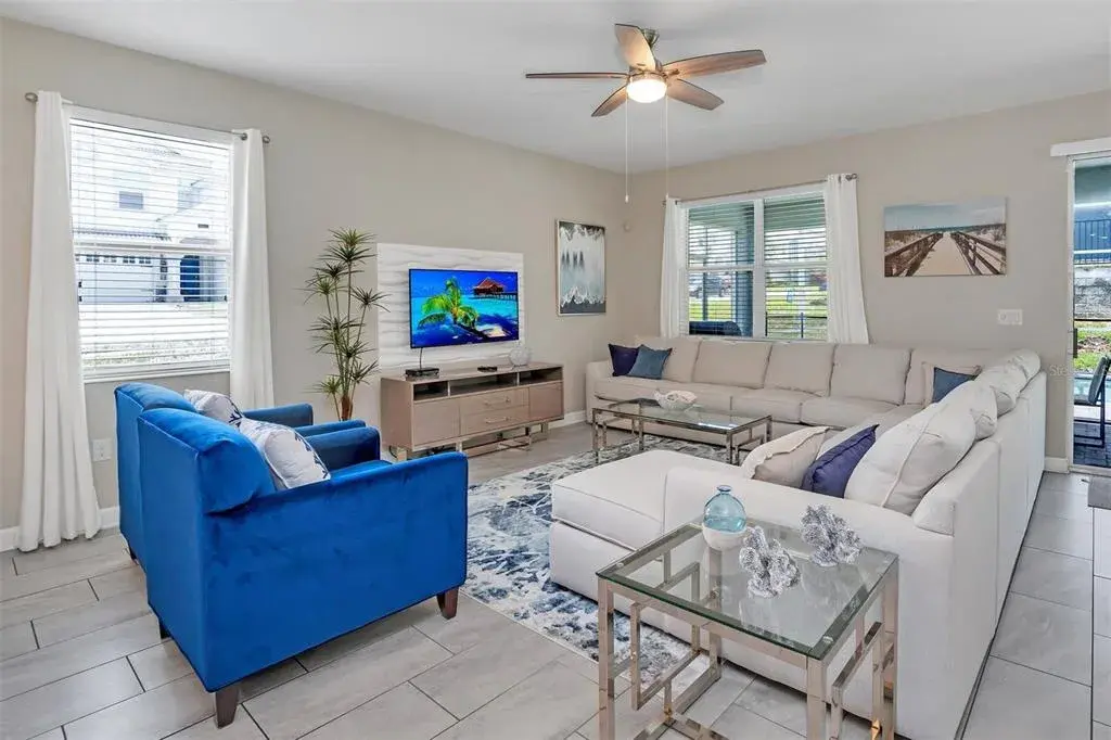 Spacious living and dining areas