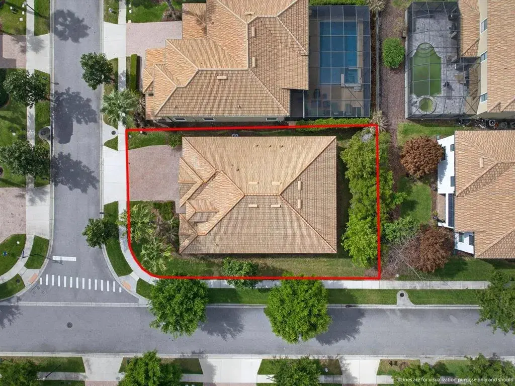 Corner lot is easy walking distance to The Plaza
