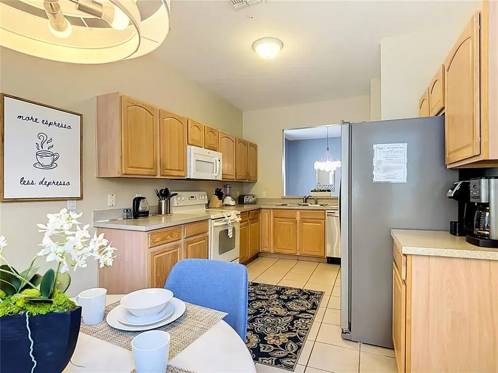 Spacious kitchen with breakfast nook overlooking the front of the home.