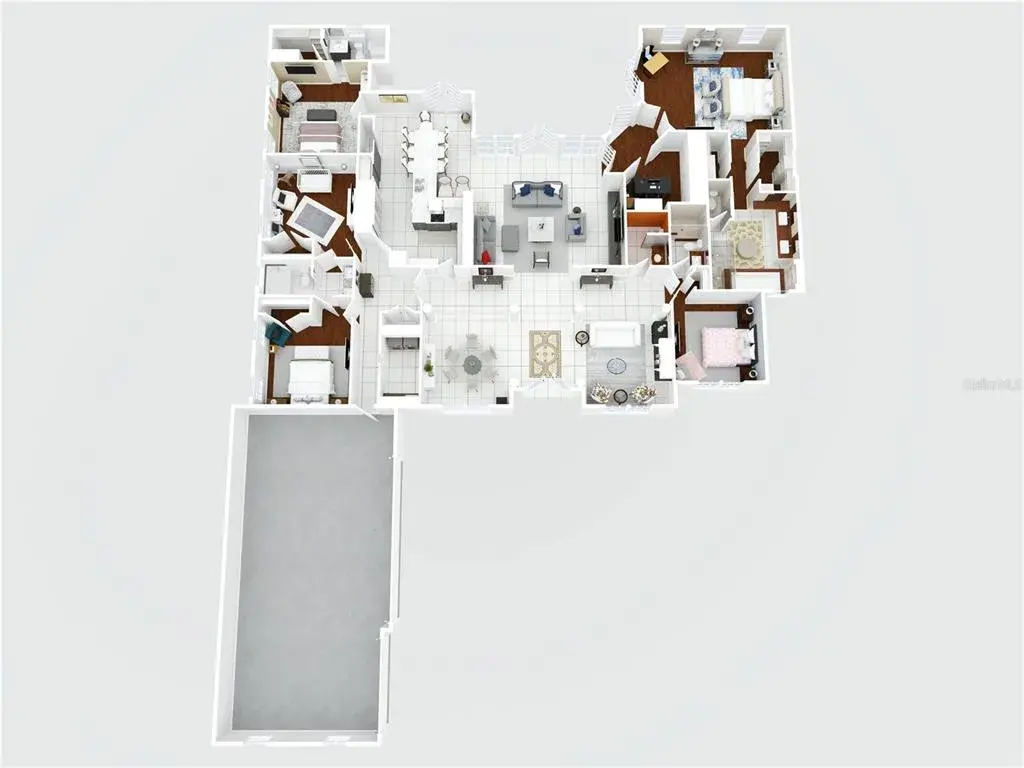 Wonderful flow of home - split bedroom set up divides between 4 access points