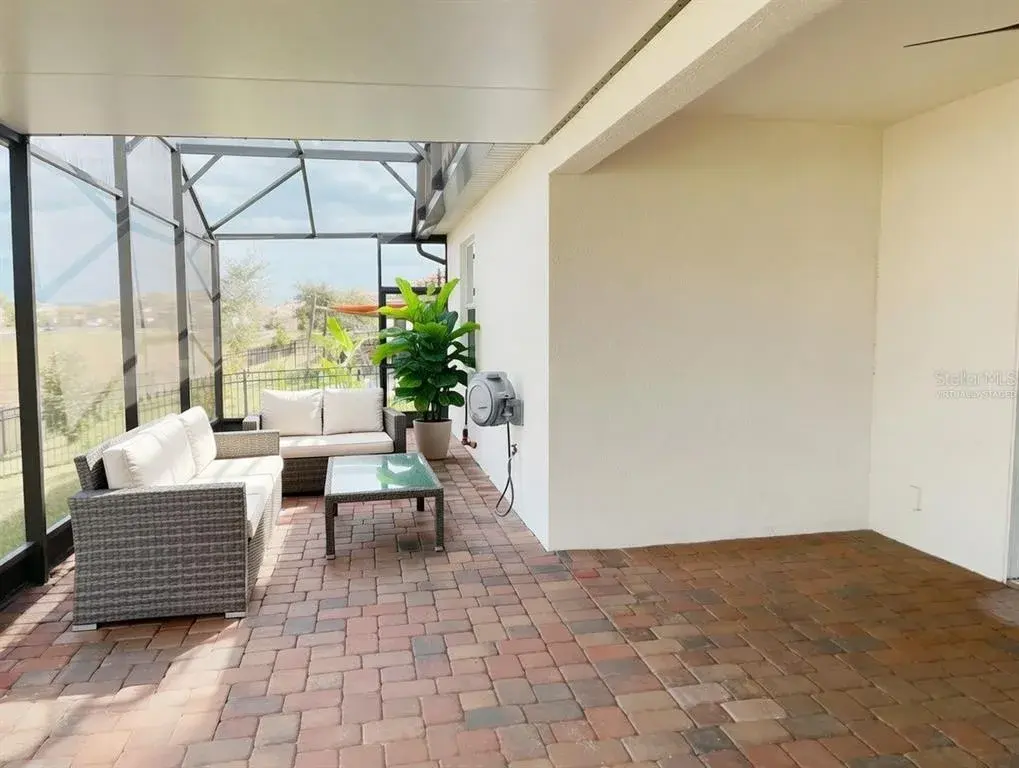 Virtually Staged Screened in patio