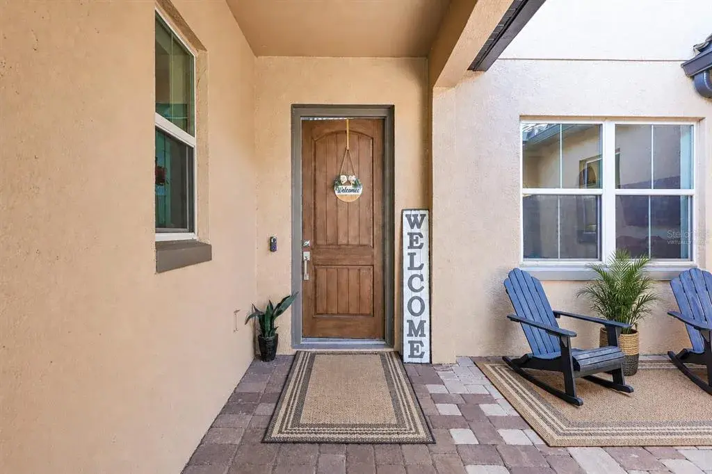 Entry Courtyard: Virtually Staged