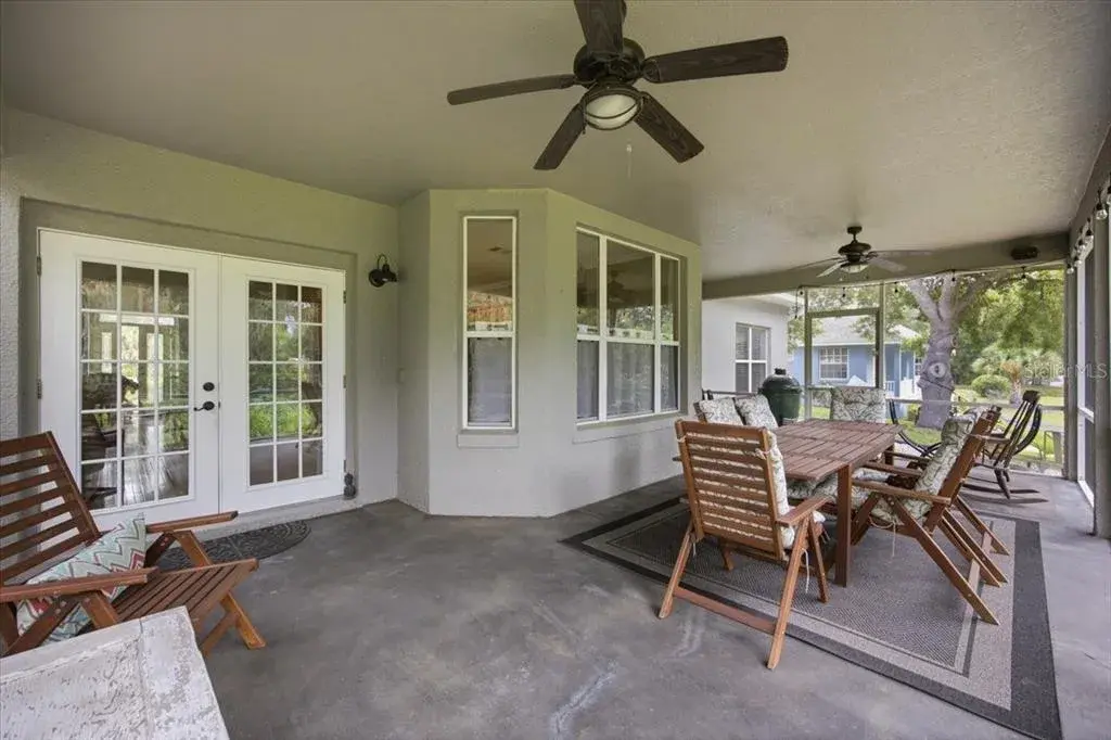 Generously Sized Screened In Rear Porch