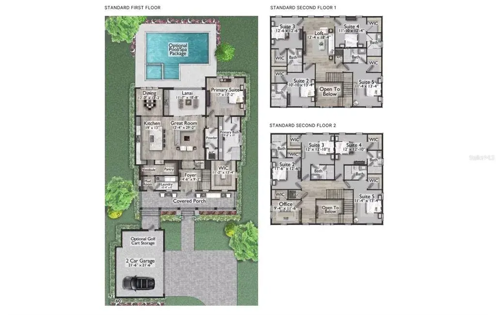 Home plans and design renderings are subject to modifications. Elevation costs vary based on exterior finishes and roof material.