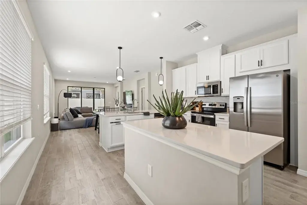 Kitchen + Dining + Living Room