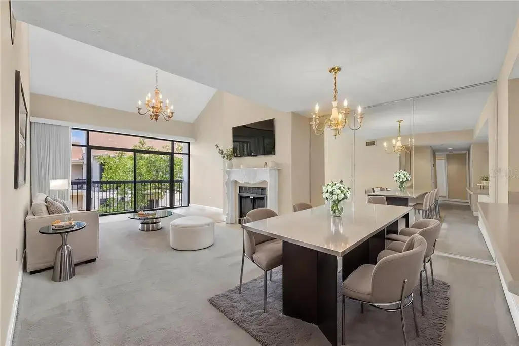 A bright, welcoming, and inviting view at the entrance of this home!
