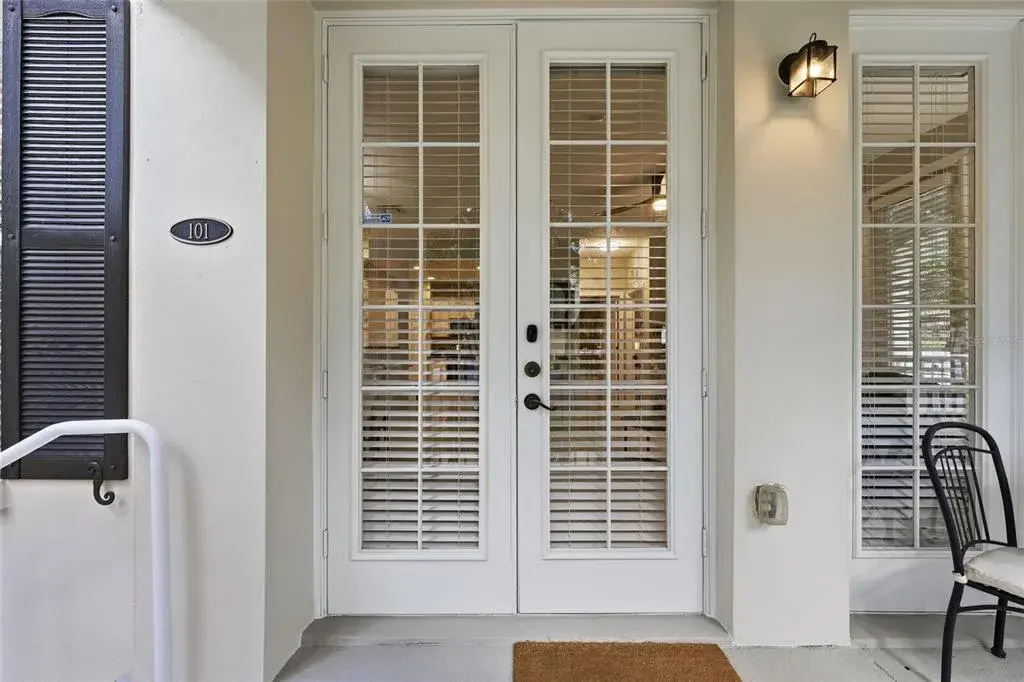 Private ground-floor entrance offers the convenience of direct walk-up access.
