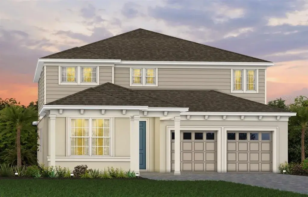 Exterior Design. Artistic rendering for this new construction home. Pictures are for illustrative purposes only. Elevations, colors and options may vary.