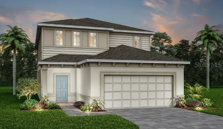 Exterior Design. Artistic rendering for this new construction home. Pictures are for illustrative purposes only. Elevations, colors and options may vary.