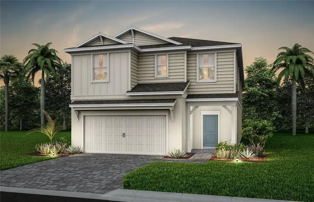 Exterior Design. Artistic rendering for this new construction home. Pictures are for illustrative purposes only. Elevations, colors and options may vary.
