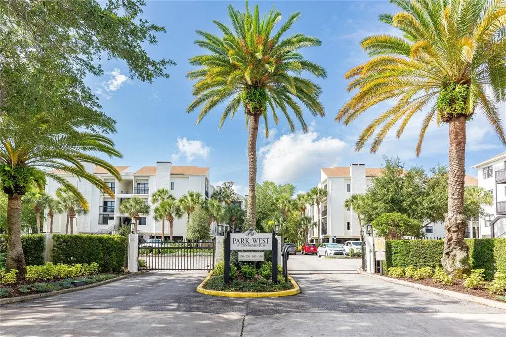 Front Gated Entrance into Park West Condominiums