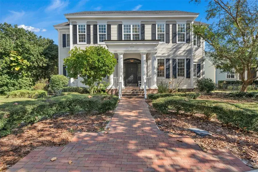 Stunning curb appeal and stately Colonial architecture.
