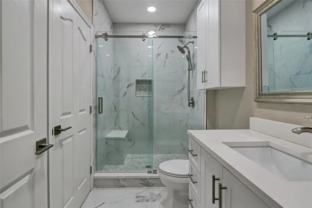 All new en-suite bathroom with dual shower heads