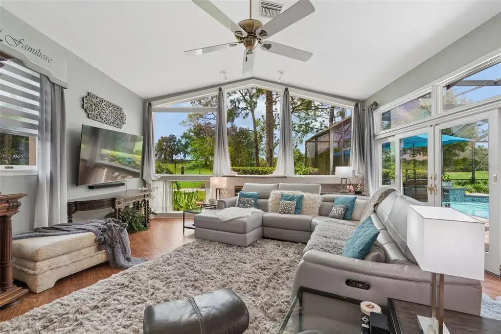 Architectural Windows overlooking the Golf Course
