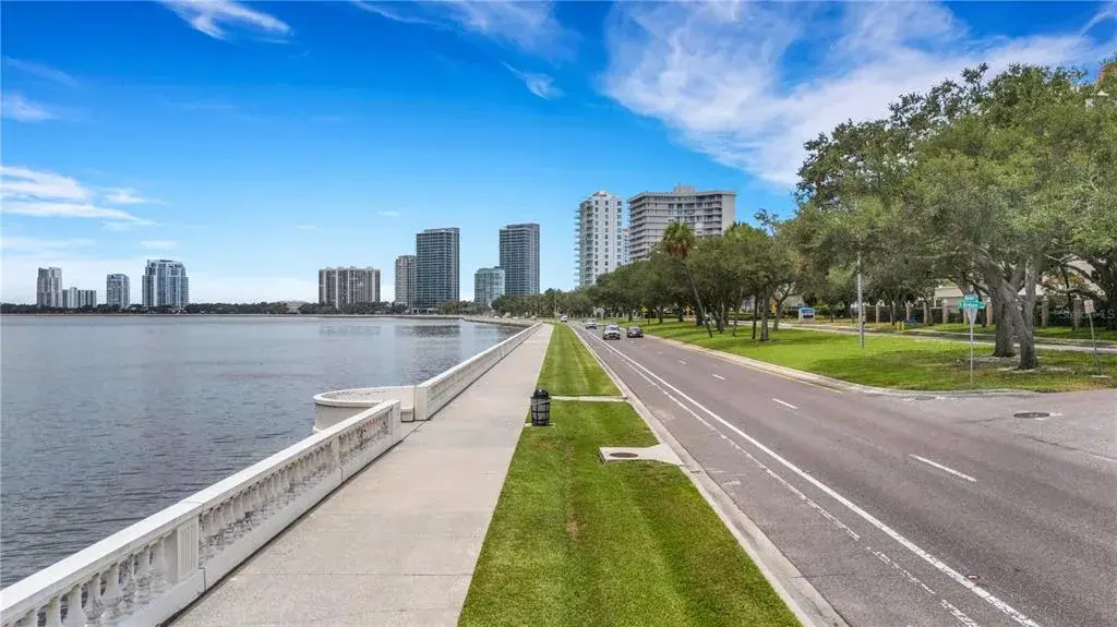 Along Famous Bayshore Blvd promenade known to be the longest sidewalk