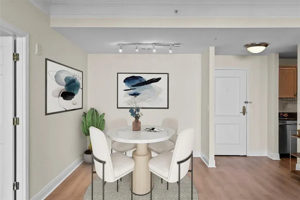 dining space - virtually staged