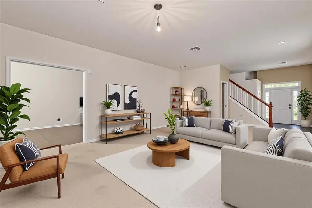 Virtually Staged Living Room