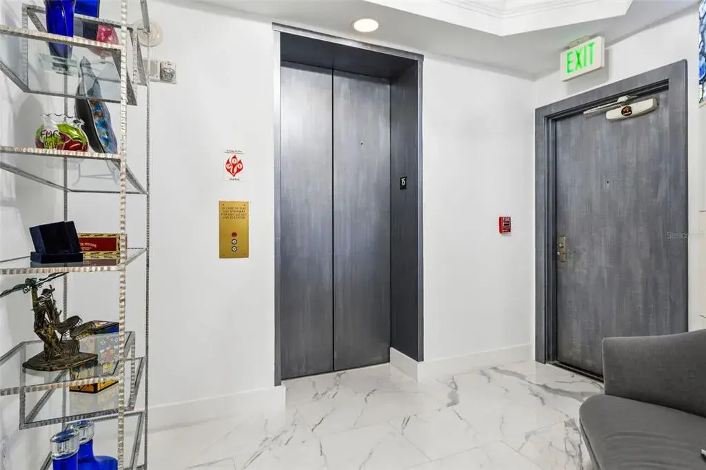 Private Elevator Entrance to Unit 1501