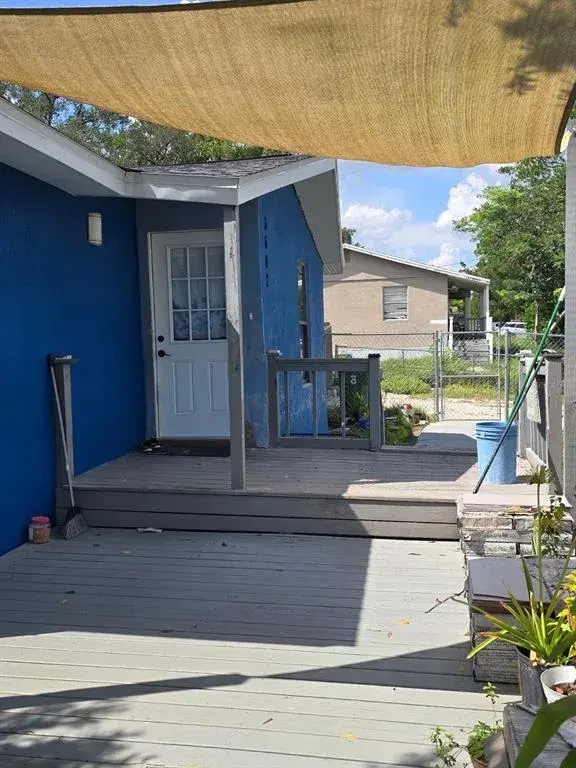 front of the house