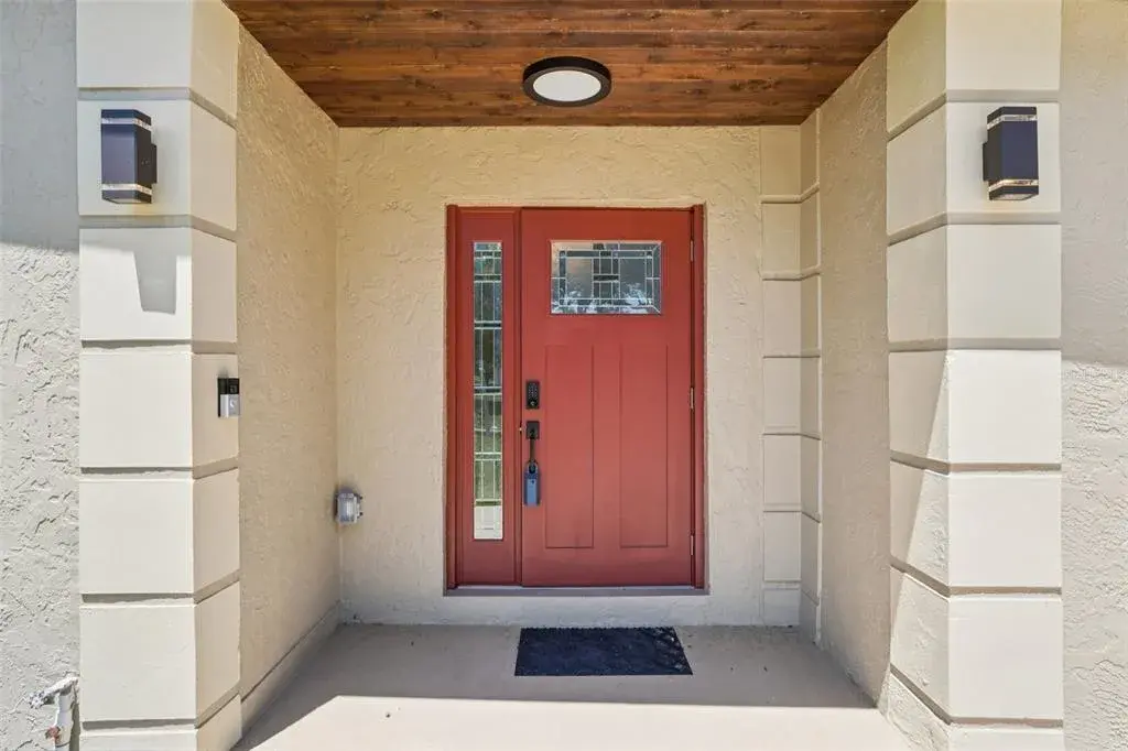 New Impact Front Door and cedar accents