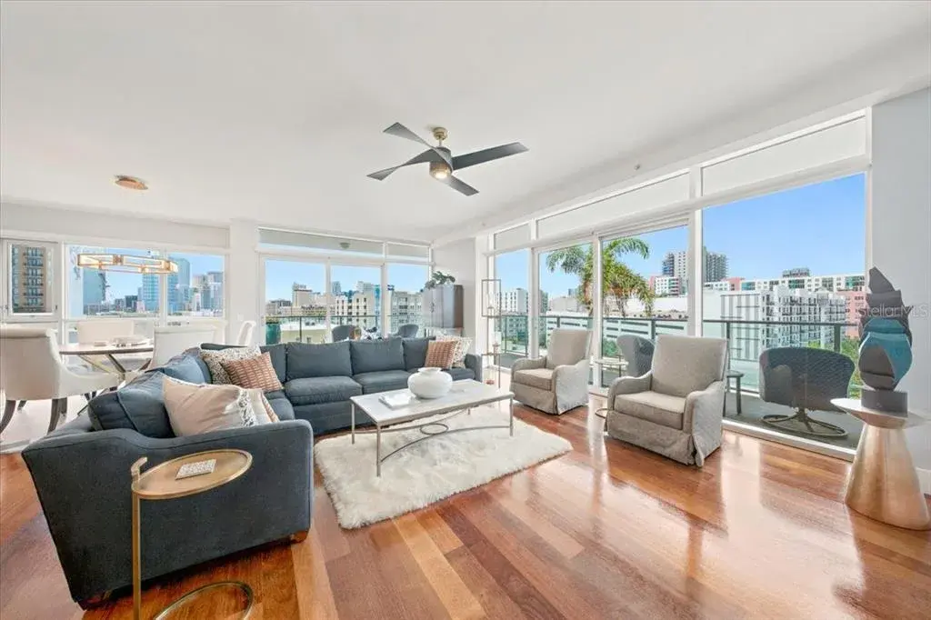 Rare 7th-floor corner penthouse offering exceptional privacy, expansive views, and abundant natural light.
