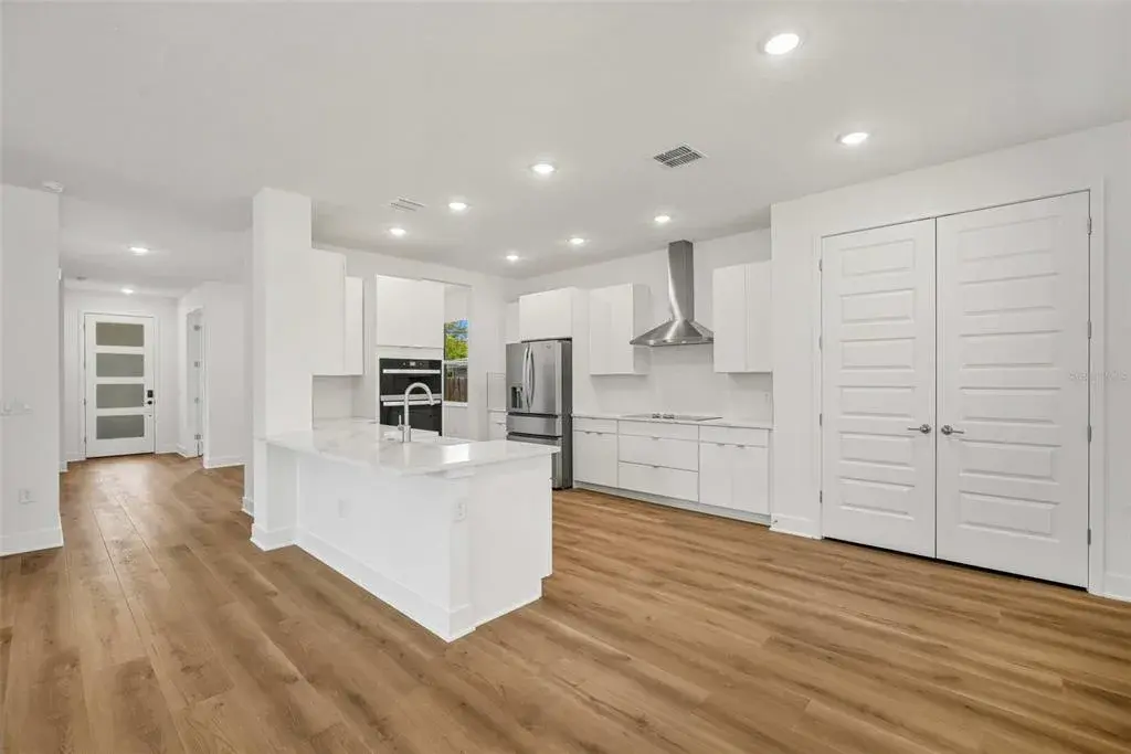 Kitchen has room for dinette and full pantry