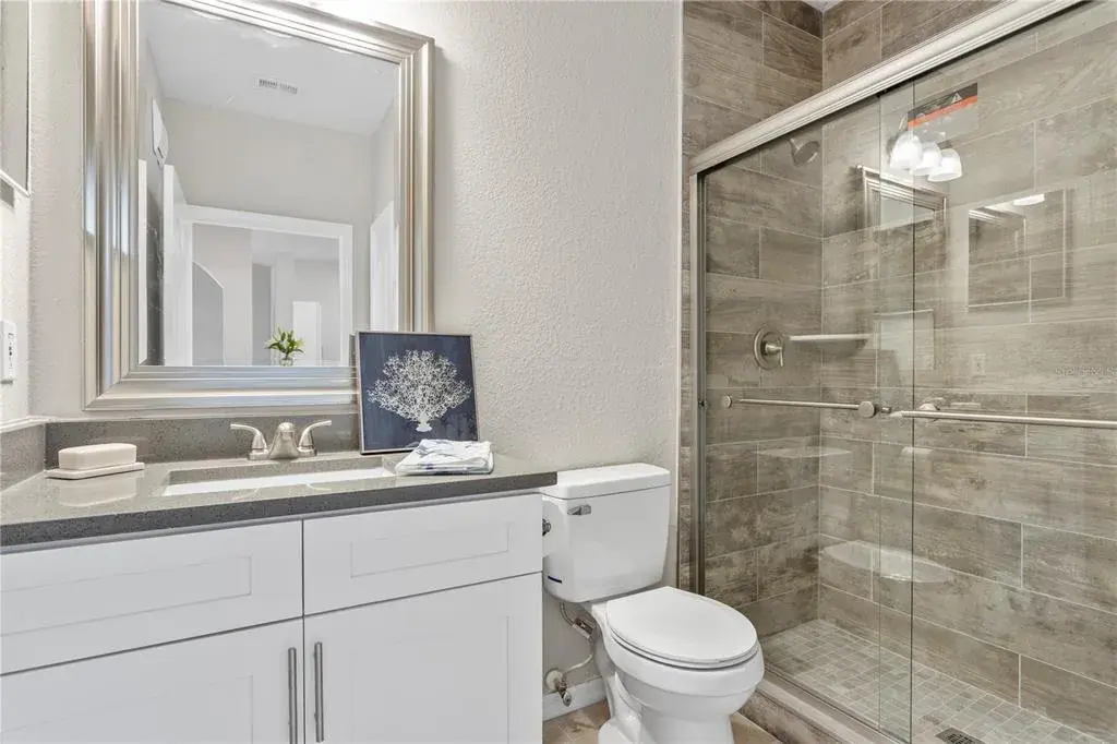 Newly remodeled shower and bathroom