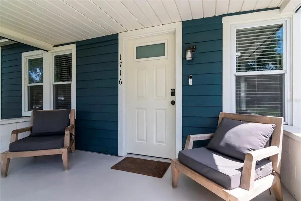 Covered front porch