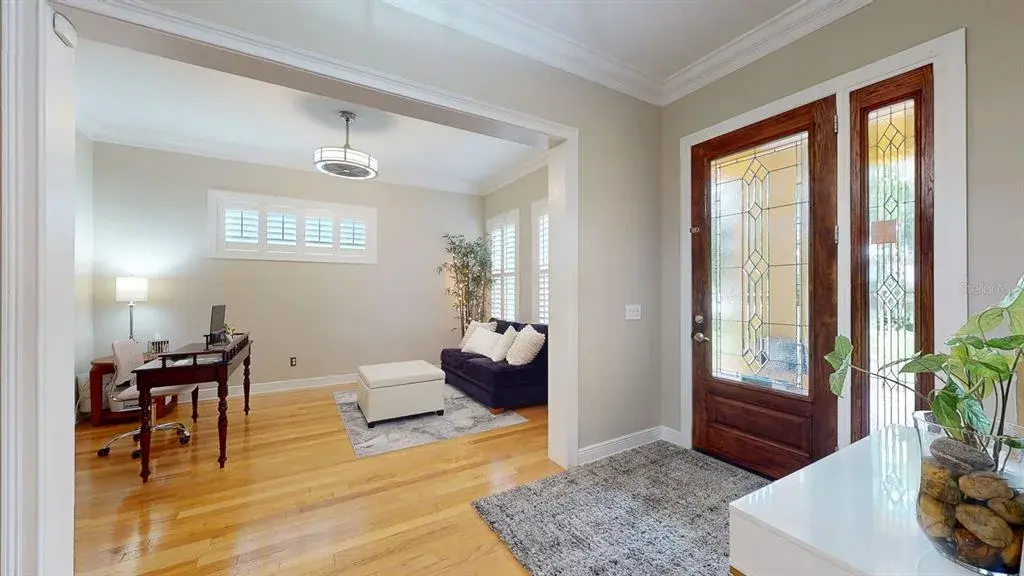 Enter home to a Large  Foyer