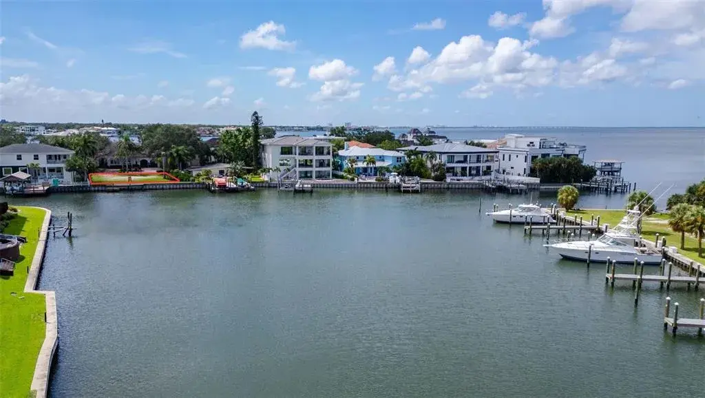 Aerial View with view over Tampa Bay