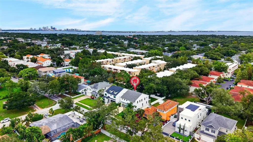 Proximity to Bayshore/Downtown ariel view