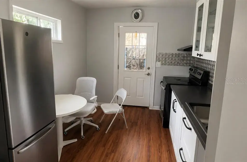 Virtually staged (kitchen to unit B)