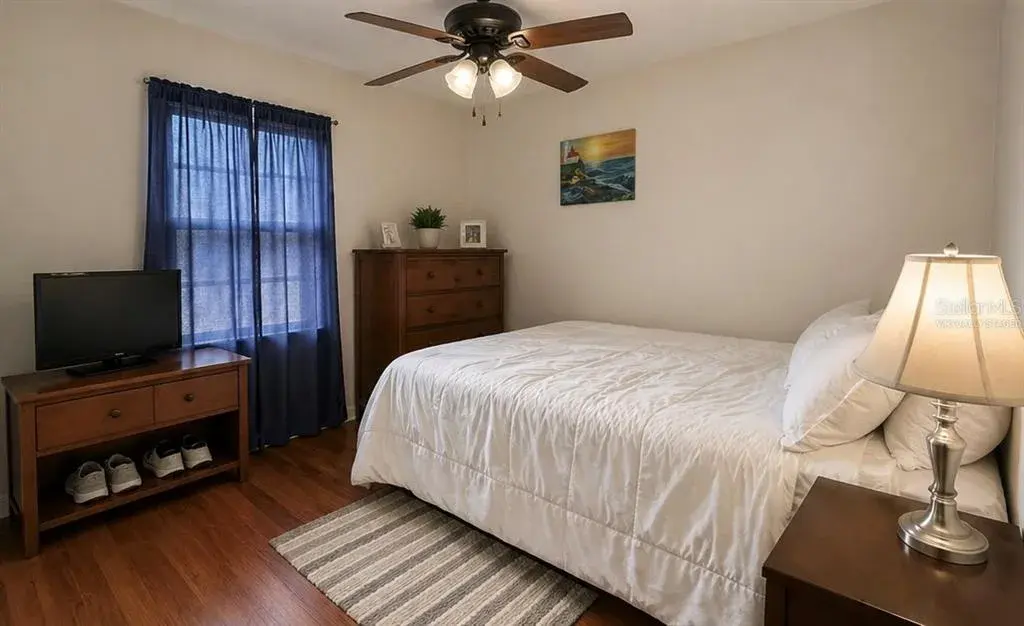 Virtually staged (primary bedroom to unit B)