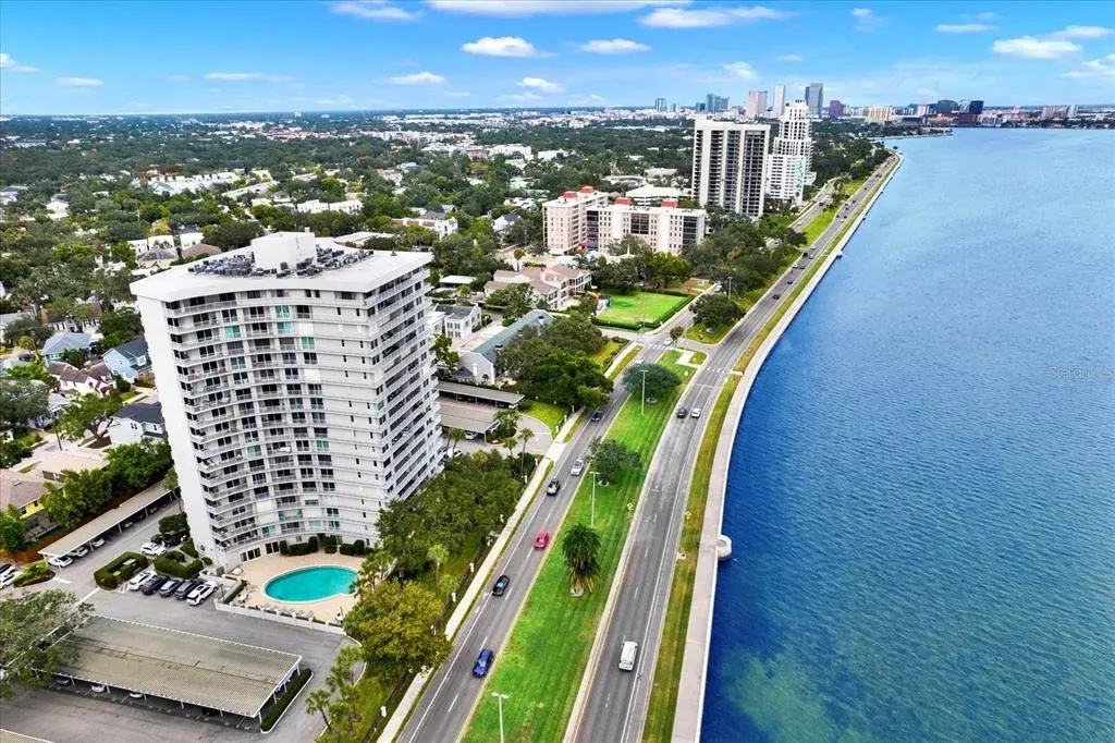 One of the few affordable waterfront buildings along the Bay