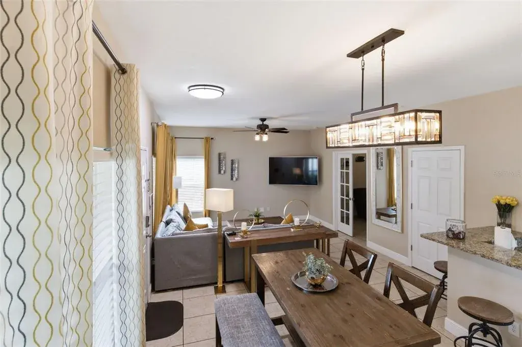 Living Room and Dining Room