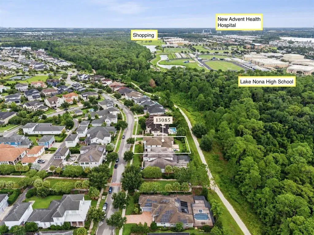 Adjacent to Community Trail that leads to Lake Nona High School