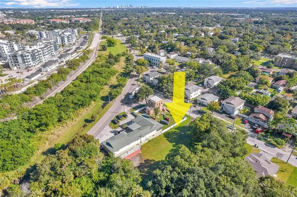Photo taken before lot was cleared and fenced
