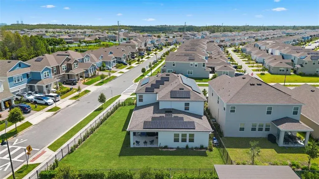 Back aerial view