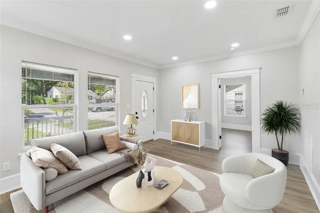 Virtually Staged Main Living Room