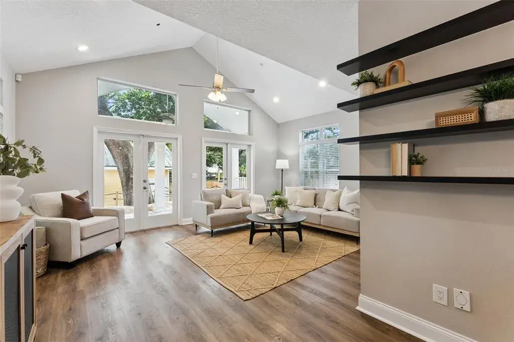 Designed and built by the City of Orlando as “The Orlando House: Florida’s Future,” this captivating 3-bedroom, 2.5-bath home was created as a demonstration of sustainable, energy-efficient and hurricane-resistant Florida living – and more than two decades later, its forward-thinking design still stands out.