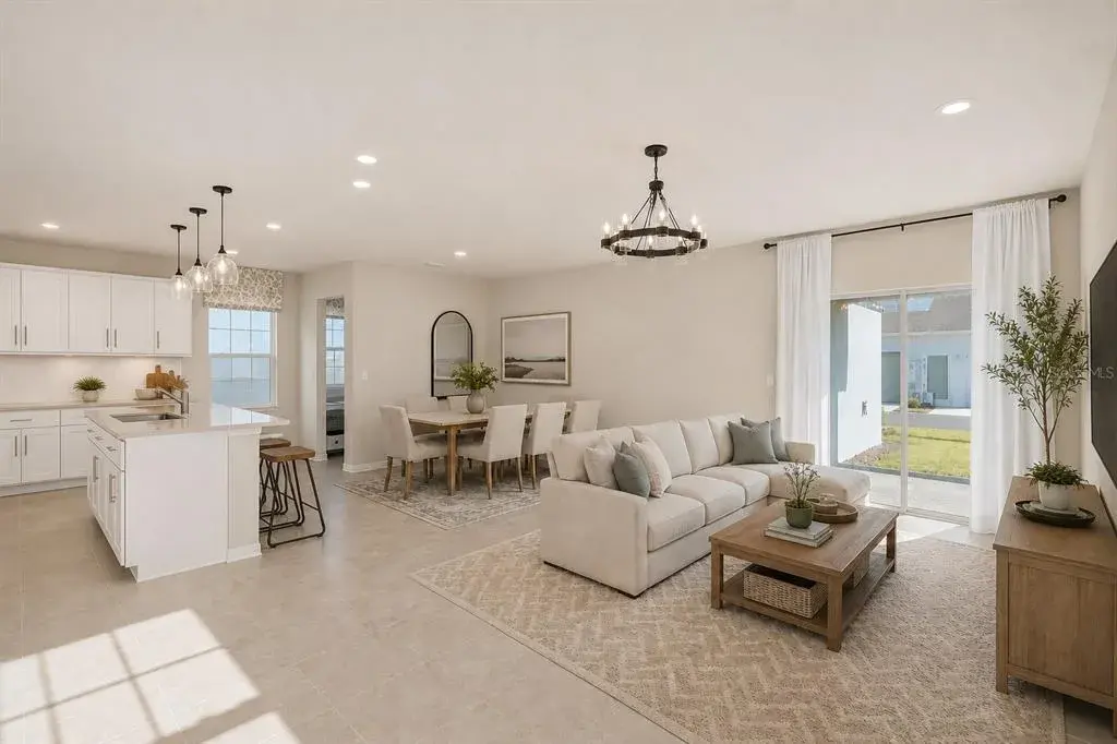 Great Room- Partially Virtually Stage