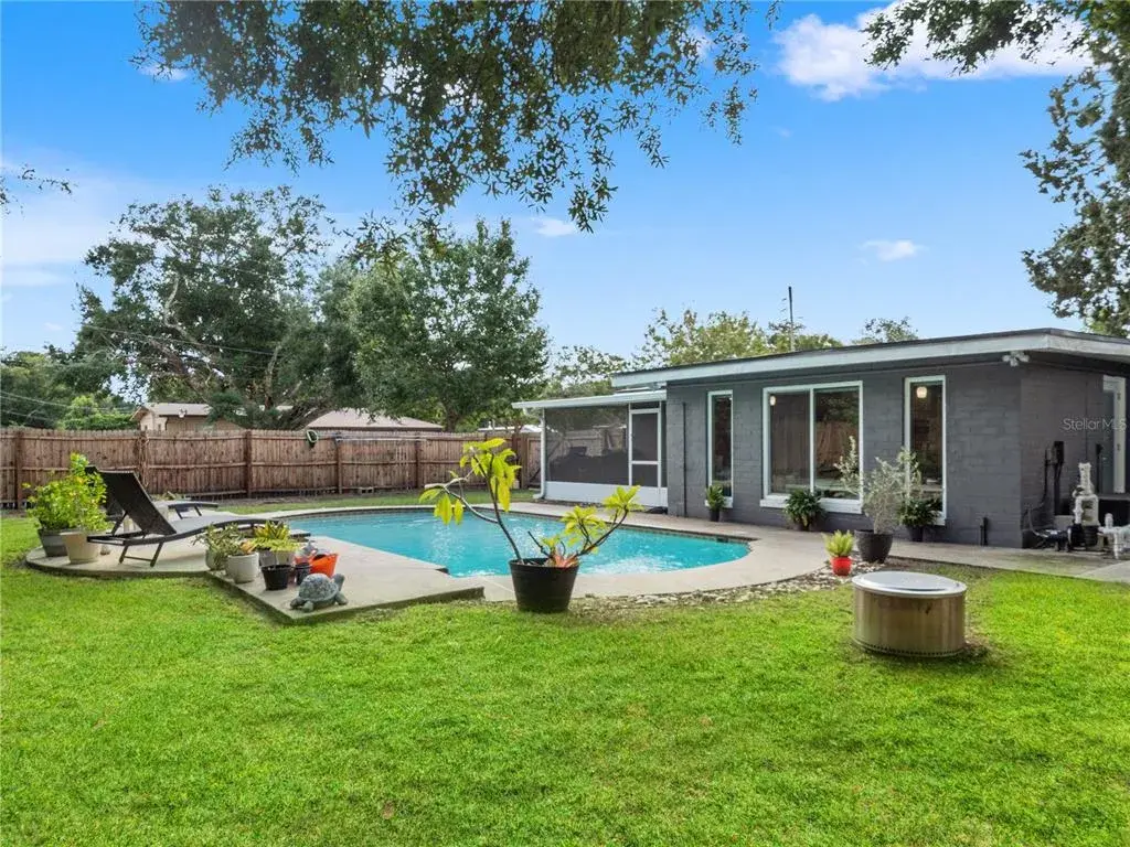 Massive pool and plenty of yard space left.