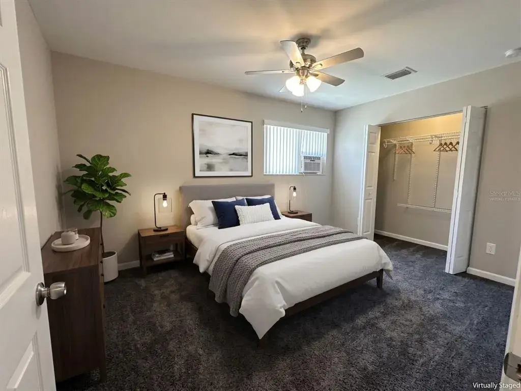Virtually Staged. Furniture, décor, artwork, and room enhancements shown in this image have been digitally added for illustrative purposes only. No physical furnishings are included with the property.