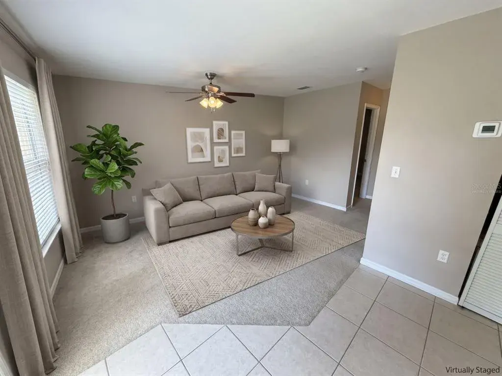 Virtually Staged. Furniture, décor, artwork, and room enhancements shown in this image have been digitally added for illustrative purposes only. No physical furnishings are included with the property.