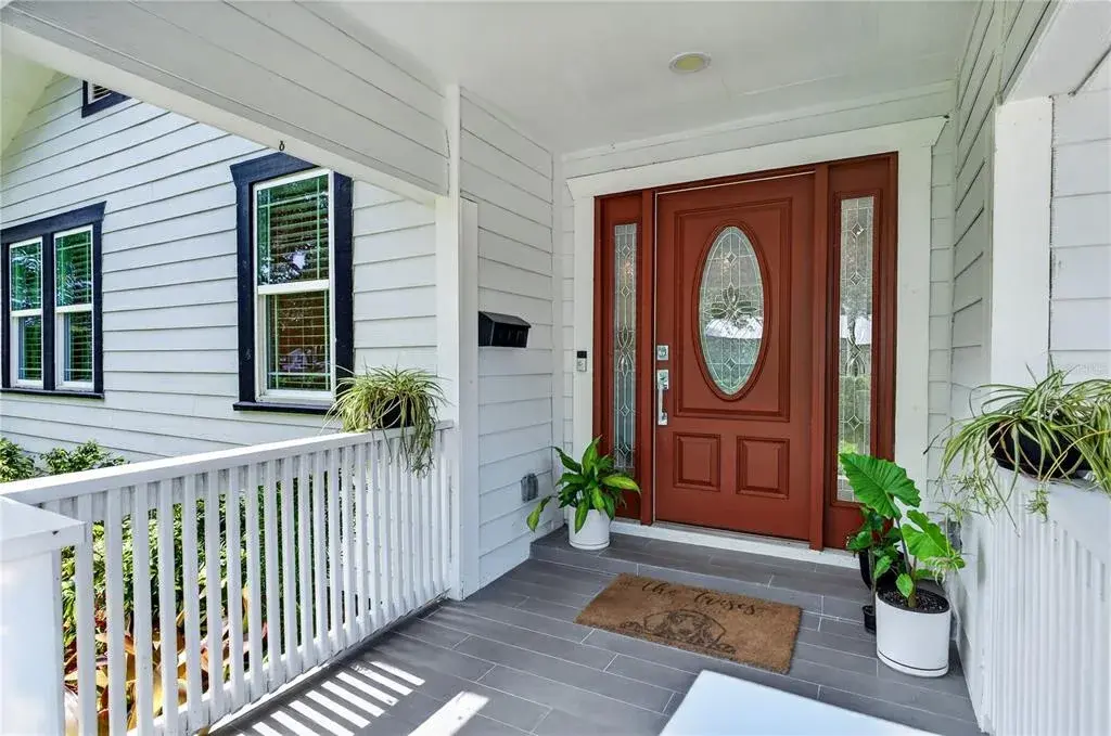 welcoming front entry