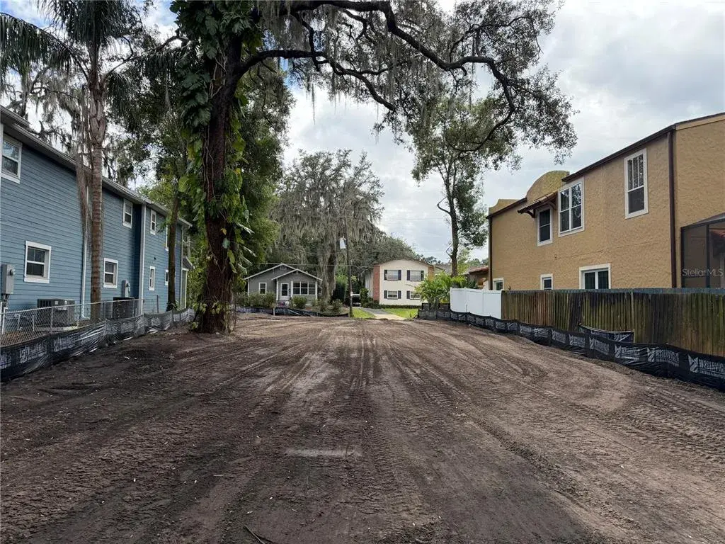 Back of lot facing south.