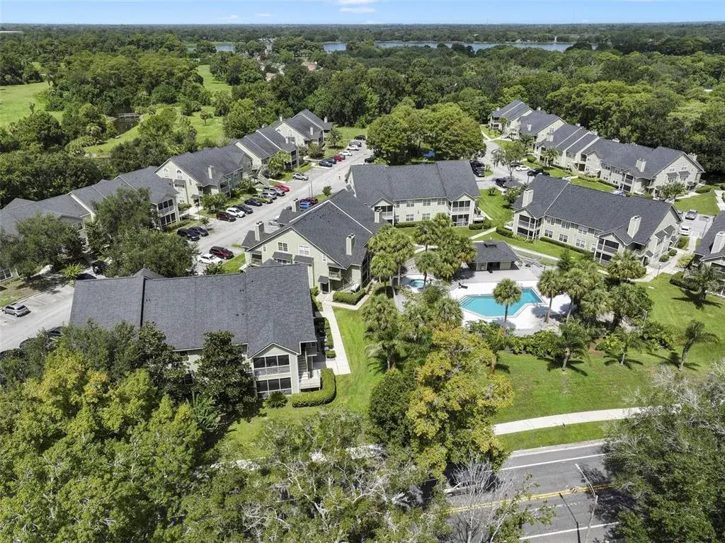 Aerial view of community