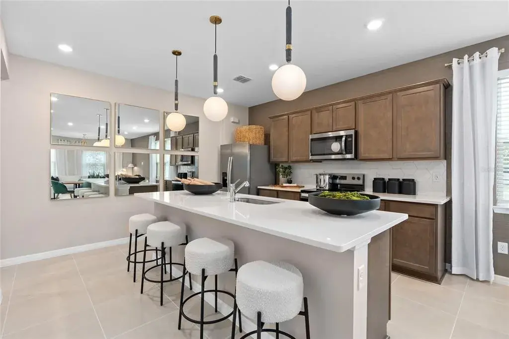 Model Home Design Only. Pictures and furnishings are for illustrative purposes only. Elevations, colors and options may vary. Furniture is for model home staging only.