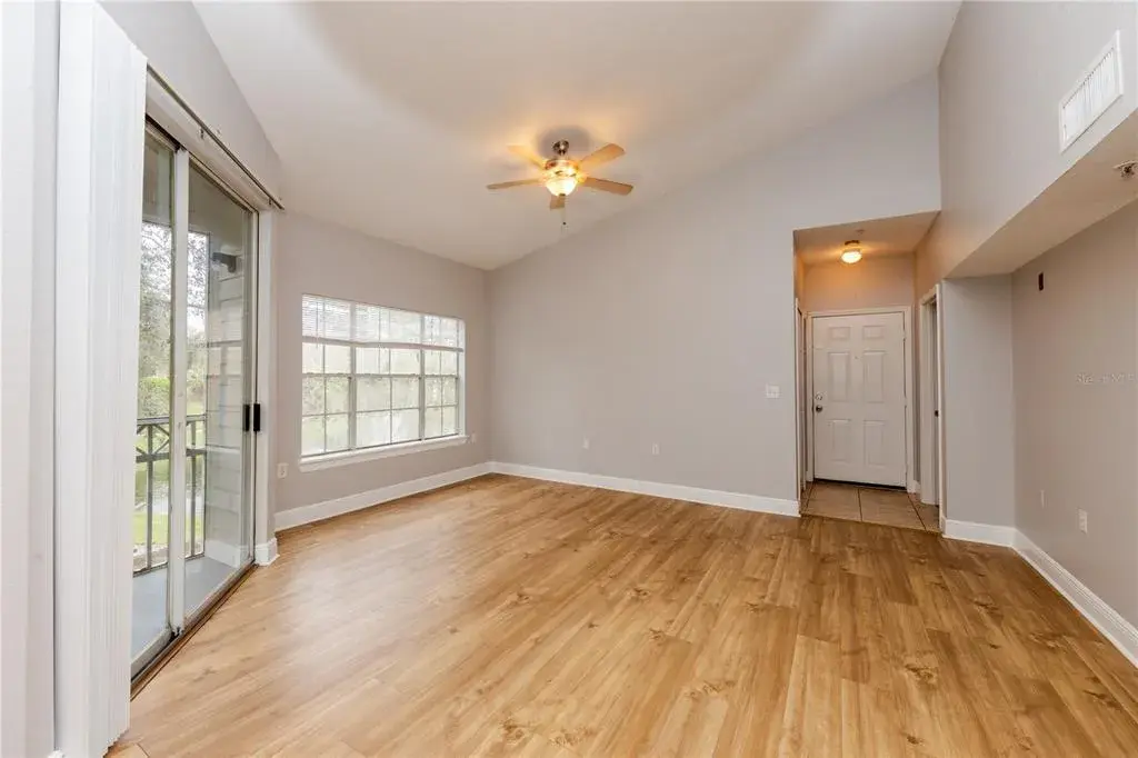 Living room with view of main entrance
